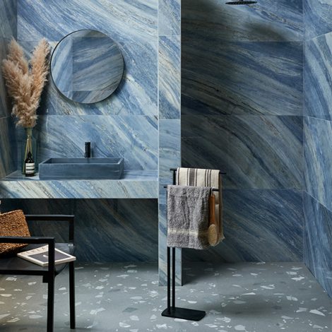 Marble Luxe Porcelain Palissandro Blue