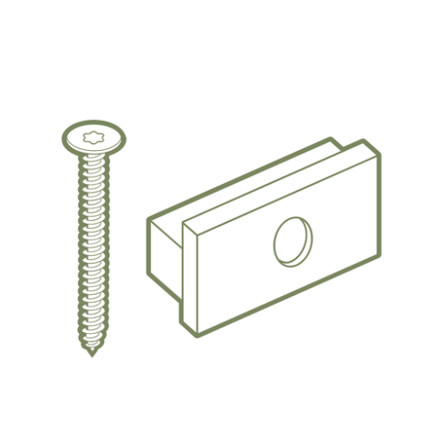 Allur Accessories Plastic T Clip & Screws (Box 100 pcs) £32.67